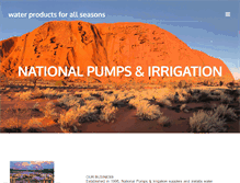 Tablet Screenshot of nationalpumps.com.au
